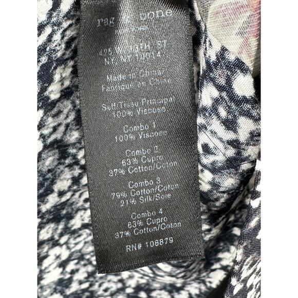 Rag & Bone Londar Midi Dress in‎ Black Floral XS - Picture 10 of 11